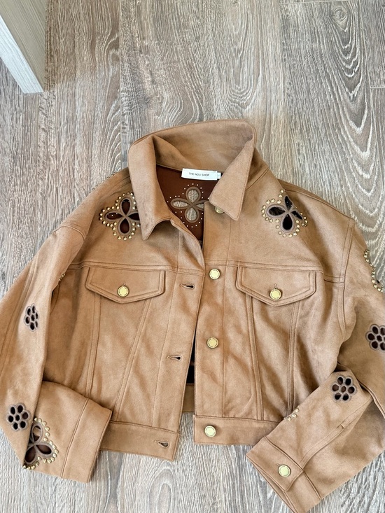 Noli Jackets & Blazers - NOLI shop suede kaia pearl jacket